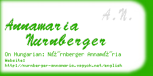 annamaria nurnberger business card